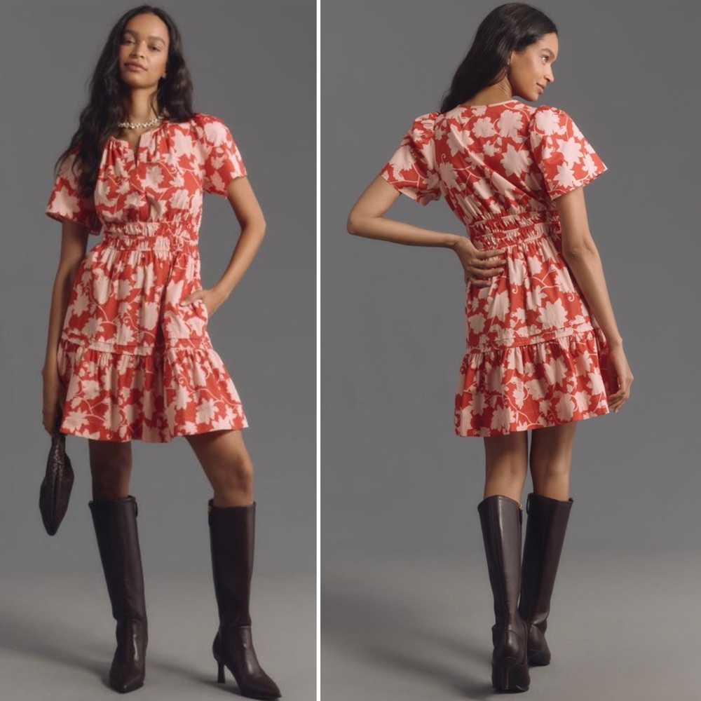 Anthropologie The Somerset Mini Dress in Pink Size S